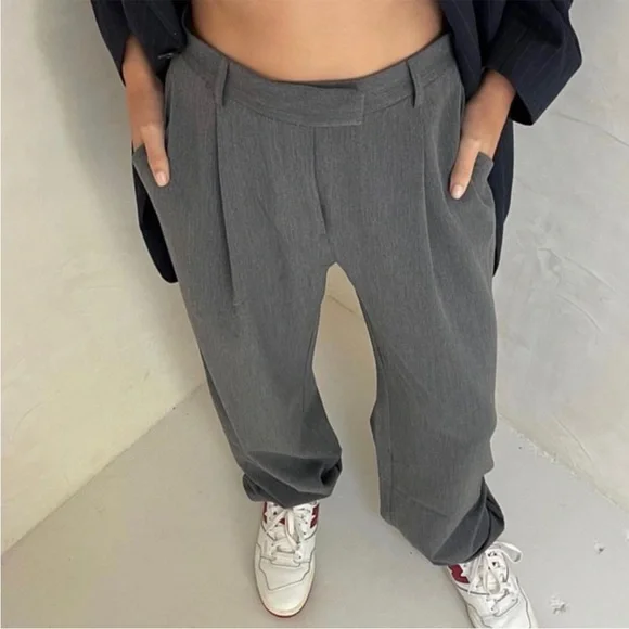 Djerf Avenue Favorite Pants Grey size small - Picture 10 of 13